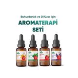 Arifoğlu Aromaterapi 4'lü Uçucu Yağ Seti | Portakal Lavanta Okaliptus Nane Yağı Buhurdanlık Difüzör