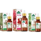 Arifoğlu Biberiye Yağı 20 ml - Hint Yağı 50 ml - Kabak Çekirdeği Yağı 20 ml - Saç Bakım Seti - 100 ml