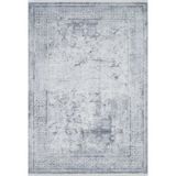ArifWala Gri Modern Geometrik Etnik Eskitme Desenli Boho Makinada Yıkanabilir Hafif Hav Toz Vermez Leke Tutmaz Kaymaz Taban Dijital Makine Baskı Halı Oturma Odası Salon Yolluk Koridor Mutfak Halısı