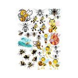 Arılar Sticker Set 2 20 Parça Telefon, Tablet, Defter, Laptop Sticker