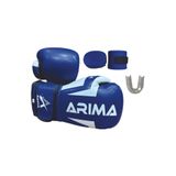 ARIMA Boks Eldiveni & Kick Boks Eldiveni & Muay Thai Eldiveni & Mavi Kickboks Eldiveni Set