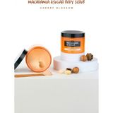Arındırıcı Pürüzsüzleştirici Vücut Peelingi KUNDAL Macadamia & Sugar Body Scrub 550g(Cherry Blossom)