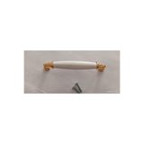 Arion 128 MM 1 ADET LÜX MOBİLYA KULPU SEÇİL ALTIN METAL AYAKLI BEYAZ PLMR DOLAP MUTFAK ÇOÇUK GENÇ ODASI