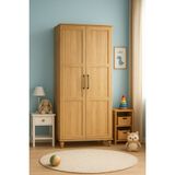 Arion Kids Alin Wood Genç Odası Dolabı | %100 MDF Malzeme | REHAU Kaplama Kapaklar | Ağaç Ayaklar | Yüksek Kalite - Montajsız