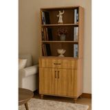 Arion Kids Alin Wood Kapaklı Şifonyer ve Kitaplık Set | %100 MDF Kalitesi | REHAU Kaplama Kapak ve Çekmece Yüzeyleri | Ağaç Ayaklar - Montajsız