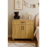 Arion Kids Alin Wood MDF Kapaklı Şifonyer | REHAU Kaplama Kapaklar | Ağaç Ayaklar | 1. Sınıf Malzeme - Montajsız