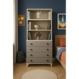 Arion Kids Deniz MDF Çekmeceli Şifonyer ve Kitaplık Set | Kitaplıklı Şifonyer Modelleri ile Genç Odalarında Düzen, Şıklık ve Fonksiyonellik - Montajsız