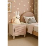 Arion Kids Masal Pembe MDF Komodin | REHAU Kaplama Kapak | Ağaç Ayaklar