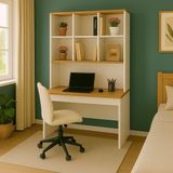 Arion Kids Yeni Nesil Genç Odası Çalışma Masası Kitaplık Takım | MDF | Ergonomik Tasarım | Açılabilir Kapaklı Model