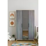 arionkids ARIONDLP97 Ege Dolap 3 Kapaklı Çekmeceli Genç Odası Dolabı | %100 Mdf | Rehau Kaplama Kapaklar | Ağaç Ayaklar