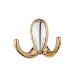 Aris Askı, Metal Vestiyer Askısı, 51 Gr, Dolap ve Duvar Askılığı, Altin (Vidalı)