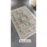 Aris Halı Nova Serisi 9102 Vintage Etnik Desenli Salon Oturma Odası Halısı Çok Renkli