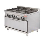 Arisco GR932M 6 Ocaklı Maksi Ce Belgeli 1275x900x900 cm Gazlı Kuzine