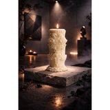 Arista Candle Mystic Pillar, Gizemlii-Sütun, Dekoratif 2 Adet Mum & Kandil - Krem