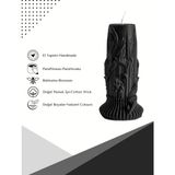 Arista Candle Pillar Of Grace, Zarafetin Sütunu Karanfil Kokulu Dekoratif 2 Adet Siyah Mum & Kandil