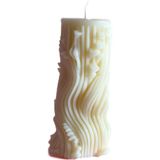 Arista Candle Verdantis, Doğanın Kalbi, Vanilya Kokulu Dekoratif 2 Adet Krem Rengi Mum