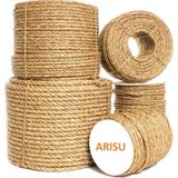 Arısu Hasır Ip 12mm 20 Metre Jüt Halat Kendir Doğal Ip