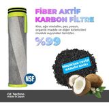 Aritmalı Karbon Duş Başlığı ve Yedek Filtre, Beyaz Renk, Sağlıklı ve Pratik Kullanım. - Seçenek 1