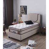 Arizona Tek Kişilik Baza Ve Başlık Yataksız - 100 x 200 cm - Bej