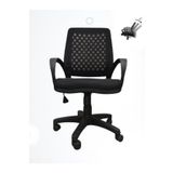 Arj I Office Furniture & Desing Siyah Fileli Büro Şef Sekreter Çalışma Koltuğu Bilgisayar Sandalyesi 001