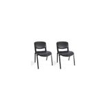 Arj I Office Furniture & Desing Siyah Ofis Büro Bekleme Misafir Form Koltuğu Sandalyesi 2Li 008
