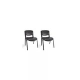 Arj Office Furniture Desing Siyah Ofis Büro Bekleme Misafir Form Koltuğu Sandalyesi 2Li