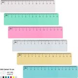 Ark 15 cm Plastik Cetvel - 5 Adet - Çok Renkli