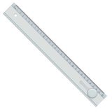 Ark 30 cm Şeffaf Mercekli Cetvel