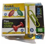 Ark Ataş-Renkli Raptiye-Harita Çivisi