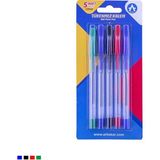Ark Karışık Renk Tükenmez Kalem Seti 2 Set 1.0 mm Uç - 10 Adet - Çok Renkli