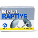 Ark Metal Raptiye 30 Adet Paslanmaz Metal Raptiye Mantar Pano Raptiyesi