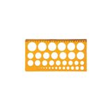 Ark Plastik Daire Şablonu Cetveli 1-36 mm 25 cm 085