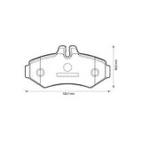 ARKA FREN BALATASI-0WC KULAKSIZ- (VW LT 97-03 MERCEDES SPRINTER 95-06) MGA-55572