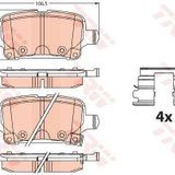 Arka Fren Balatası Astra K 15- Trw Gdb2180