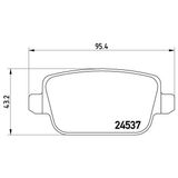 Arka Fren Balatası Mondeo Iv Ca2 07 14 S-max 09 06 S-max 09 Kuga I 08 12 Galaxy Iıı 06 Volvo S80 Iı 06 S80 07 V70 06 V70 07 Xc70 06 Freelander 2 2.2