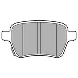 Arka Fren Balatası Opel Corsa E 14 19 Adam 14 19 15 Jant Rpo J67 Fıat Egea 16 500L 13 264Mm