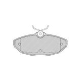 Arka Fren Balatası S-type 10-98--- - Ferodo Fdb1486
