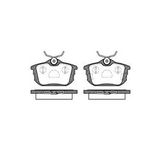ARKA FREN BALATASI (VOLVO (S40-V40) (96-04) / (MITSUBISHI: CARISMA 96>06/COLT 04>10 MGA-55292