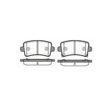 ARKA FREN DISK BALATA WVA 24421 ( OPEL : INSIGNIA ALL MODEL 08-- ) ‘’ 17"-18" (İNC) JANT ‘’ MGA-55196