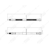 ARKA FREN HORTUMU SOL YENI TRANSIT CONNECT 13 SVAC 20-0105