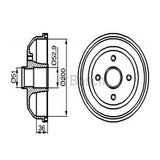 Arka Fren Kampanası Corsa C (abs Harıc) Bosch 0986477134