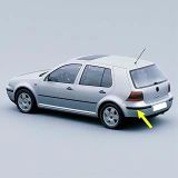 Arka Tampon Sol Köşe Bandı Siyah Tip 1J6807791 VW Golf 4 ile uyumlu 1998-2004