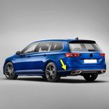 Arka Tampon Sol Köşe Kromaj Çıta VW Passat B8.5 Variant SW ile uyumlu 2020-2023