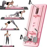Arkagan Çok Amaçlı Pilates Egzersiz Aleti, Pilates Reformer, Pilates Aleti - Pembe