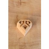 Arkaik Craft Eli Belinde Geleneksel Desen Ahşap Baskı Kalıbı