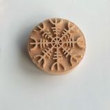 Arkaik Craft Tılsım Sembol Desen Ahşap Baskı Kalıbı