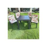 Arkalıklı Sandalye Minderi 4Lü 4Cm Süngerli 42X42