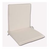Arkalıklı Sırt Kısımlı Bahçe Koltuk Sandalye Minderi 48x90x5cm Krem