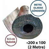 Arkası Isı Yalıtım Levhası Kalorifer Izolasyon Malzemesi (Metre Olarak Gönderim) (200 x 100)