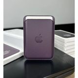 Arkay Apple İphone Uyumlu Magsafe Lansman Kartlık Cüzdan Suni Deri Derin Mor Renkli Tasarım